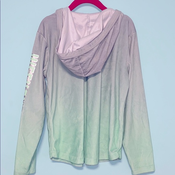 Justice ombré green Hoodie size 6/7 - Picture 5 of 5
